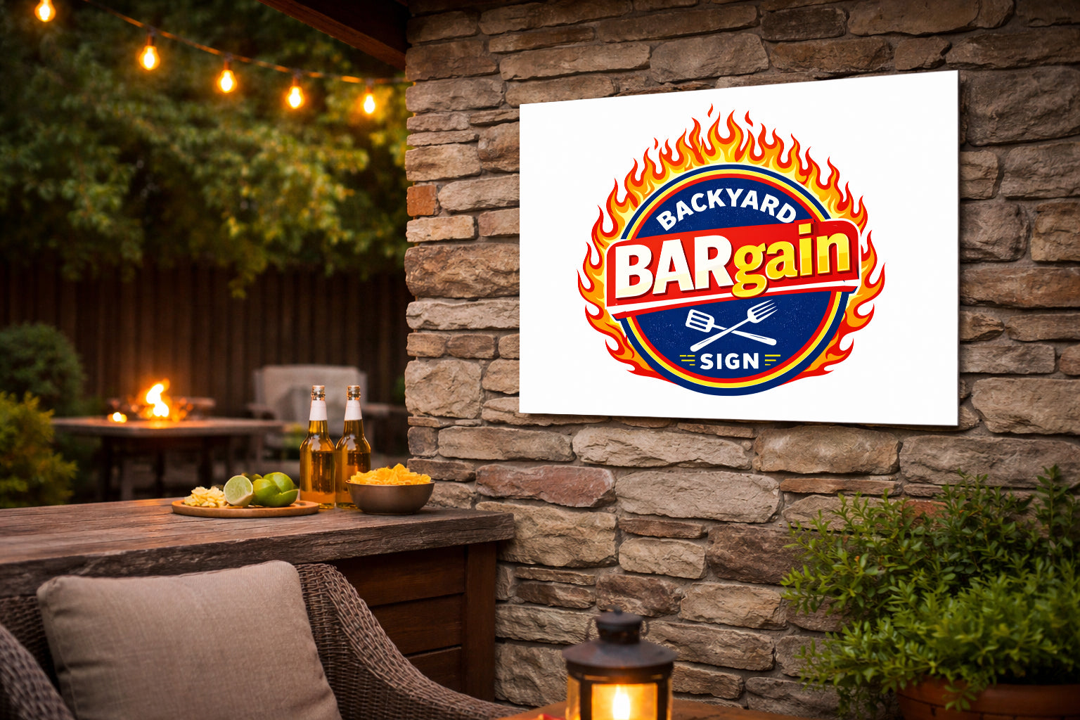 Backyard Bar Signs