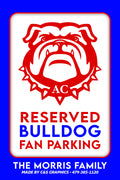 Bulldog Fan Parking Sign