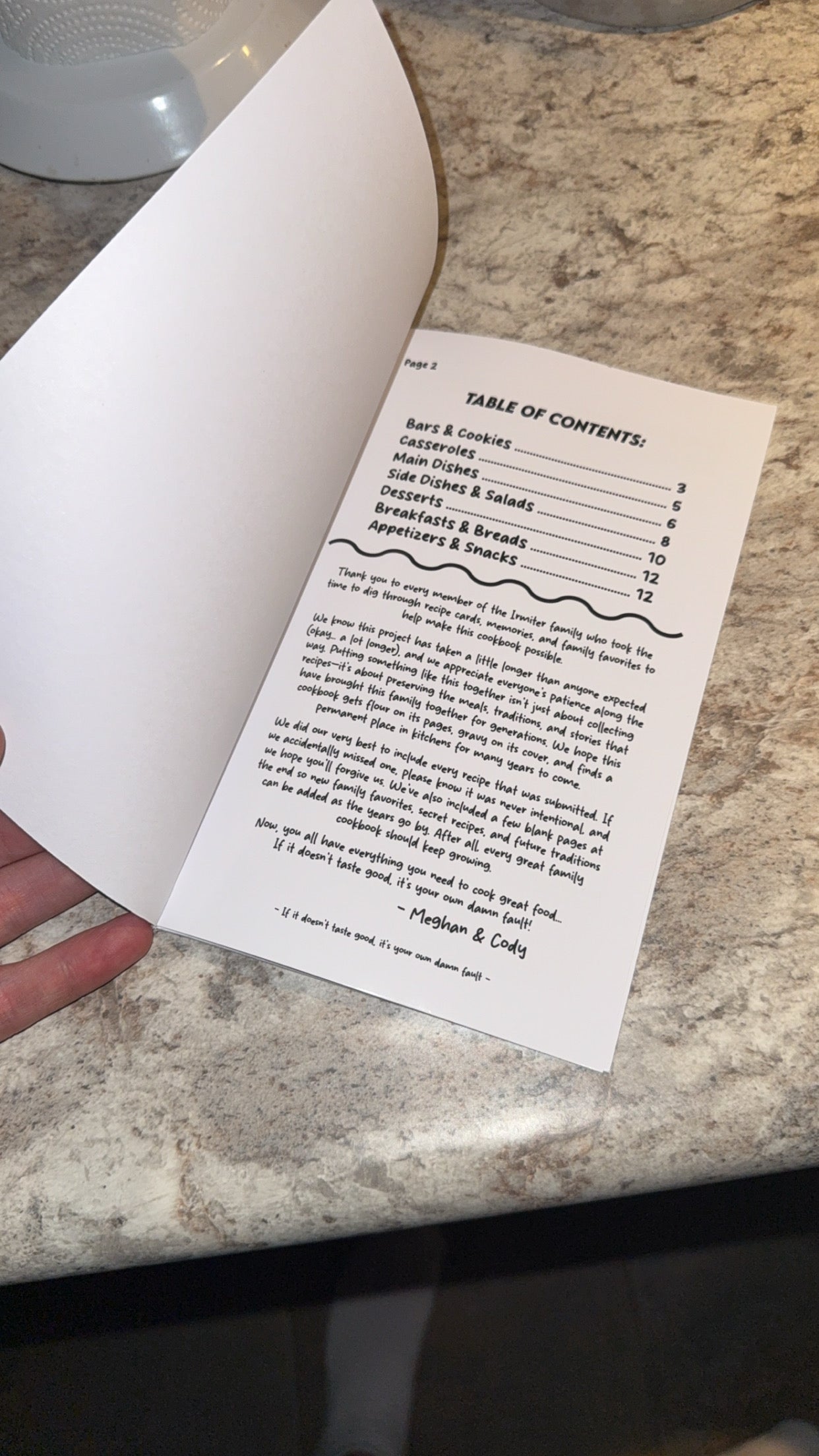 Irmiter Family Cookbook